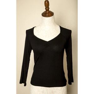 Vintage - Sweetheart Long Sleeve Stretchy Top Stretchy / Gothic / Rave / Punk L